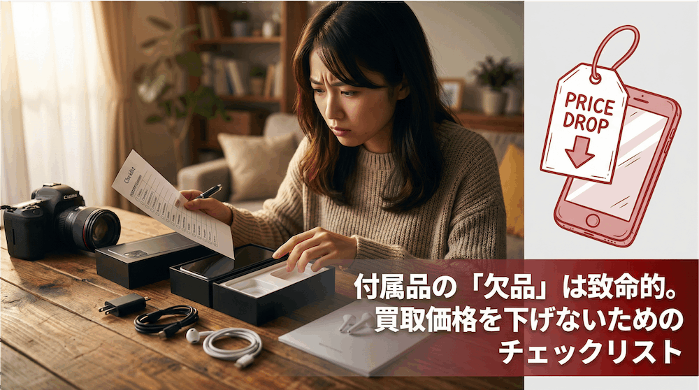 付属品の「欠品」は致命的。買取価格を下げないためのチェックリスト