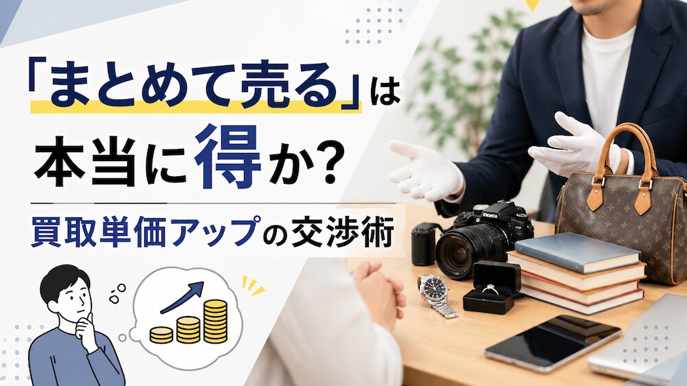 「まとめて売る」は本当に得か？買取単価アップの交渉術