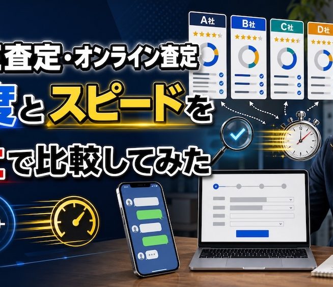 LINE査定・オンライン査定の精度とスピードを5社で比較してみた