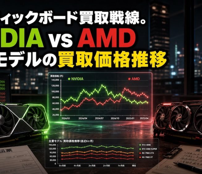 グラフィックボード買取戦線。NVIDIA vs AMD、最新モデルの買取価格推移